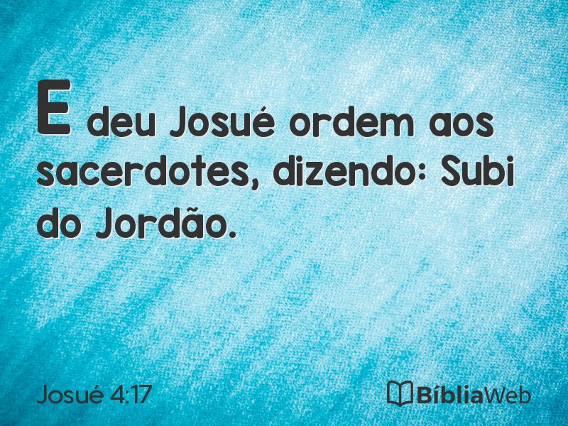 Josué 4:17 em imagem para compartilhar