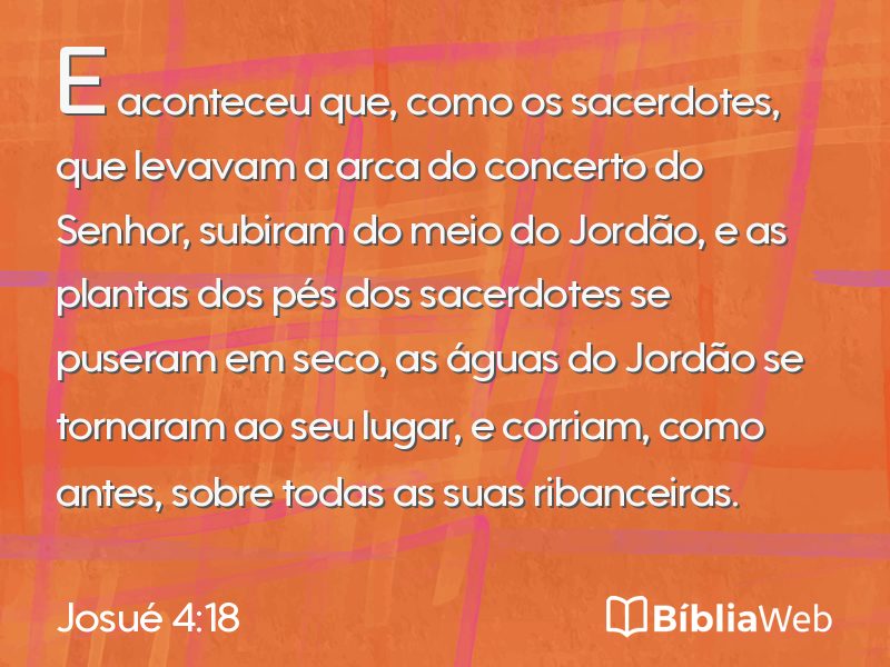 Josué 4:18 em imagem para compartilhar