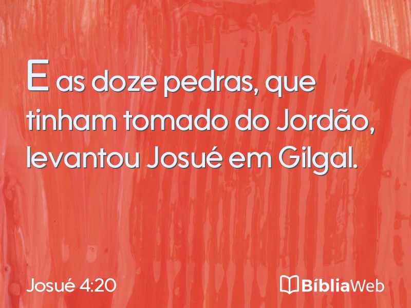 Josué 4:20 em imagem para compartilhar