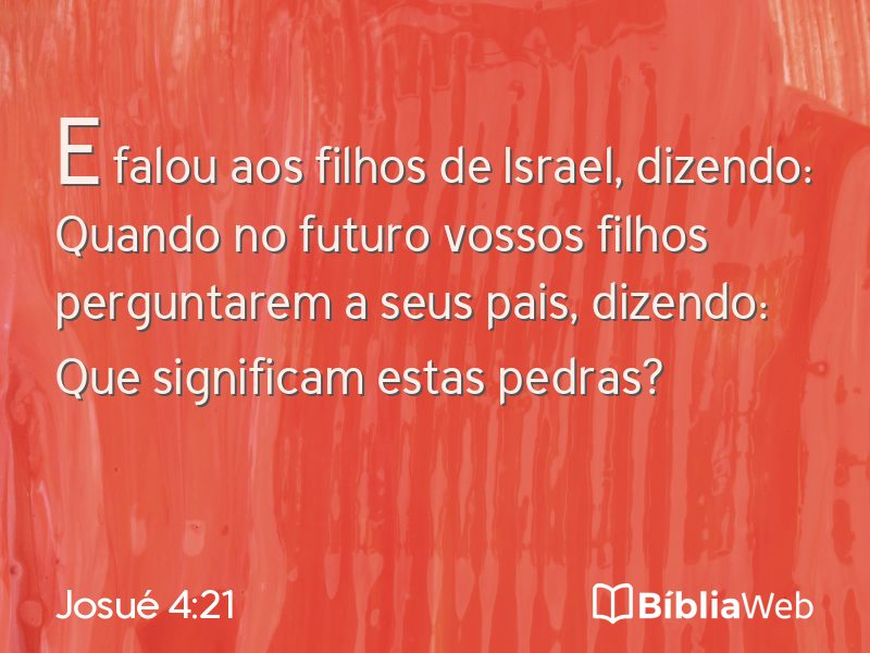 Josué 4:21 em imagem para compartilhar
