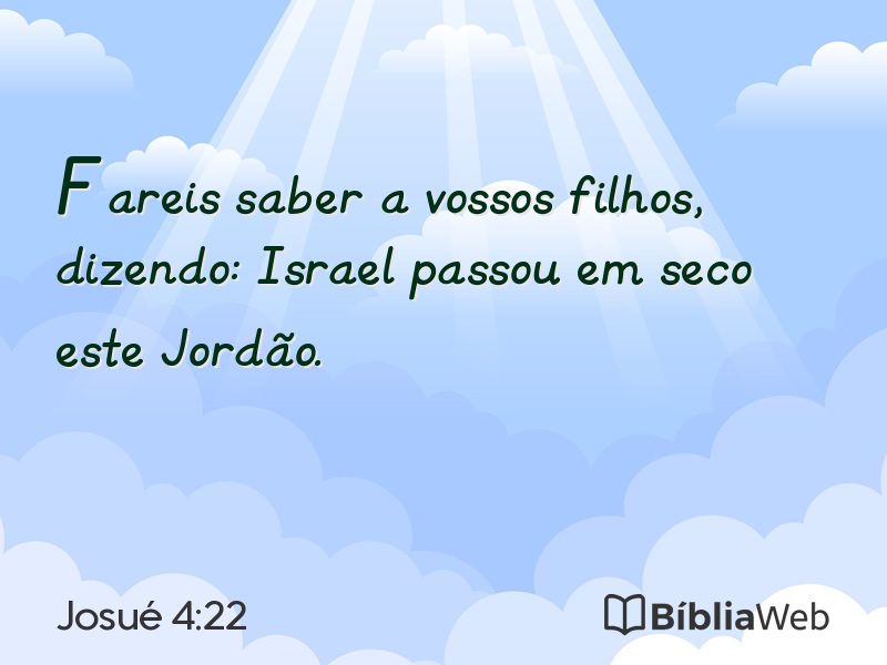 Josué 4:22 em imagem para compartilhar