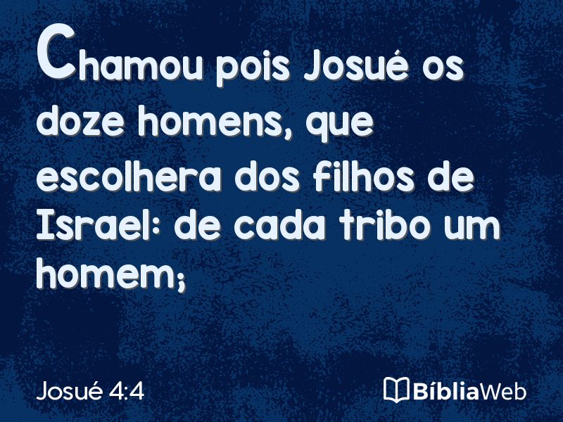Josué 4:4 em imagem para compartilhar