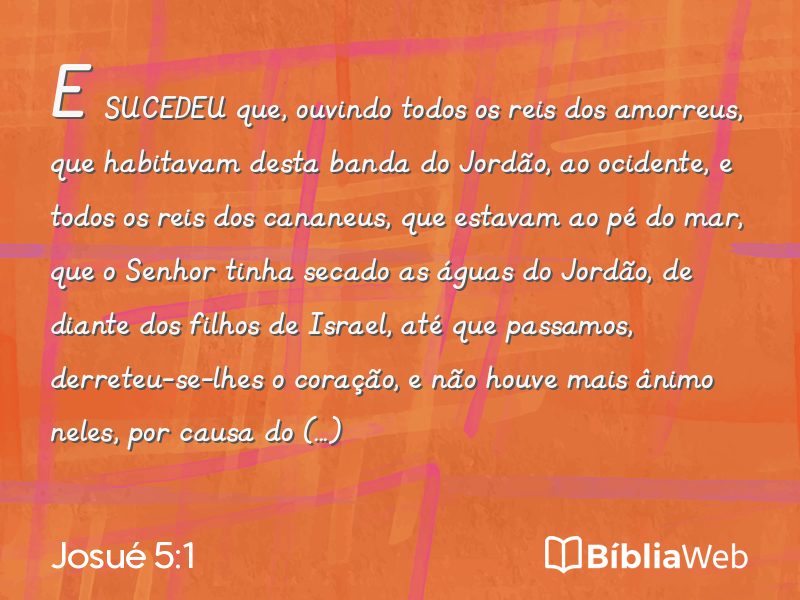 Josué 5:1 em imagem para compartilhar