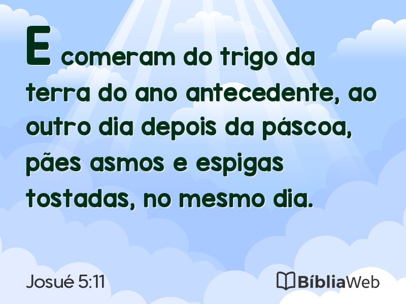 Josué 5:11 em imagem para compartilhar
