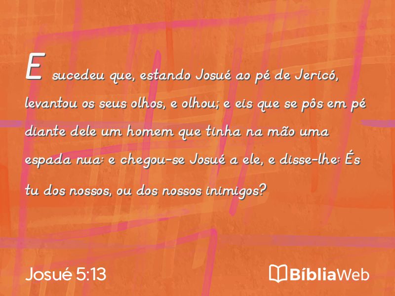Josué 5:13 em imagem para compartilhar