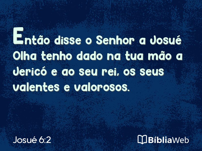 Josué 6:2 em imagem para compartilhar