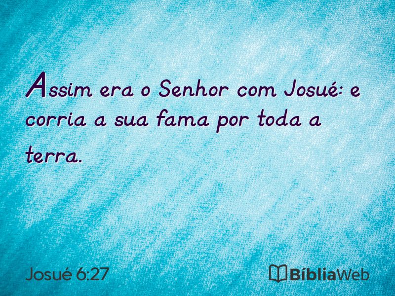 Josué 6:27 em imagem para compartilhar