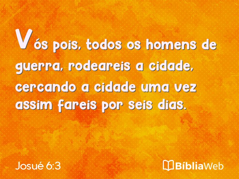 Josué 6:3 em imagem para compartilhar