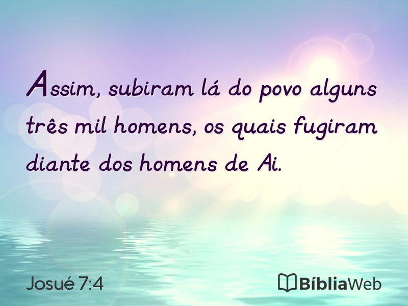 Josué 7:4 em imagem para compartilhar
