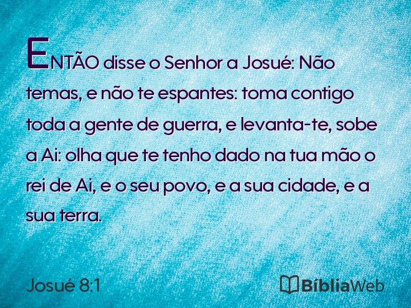 Josué 8:1 em imagem para compartilhar