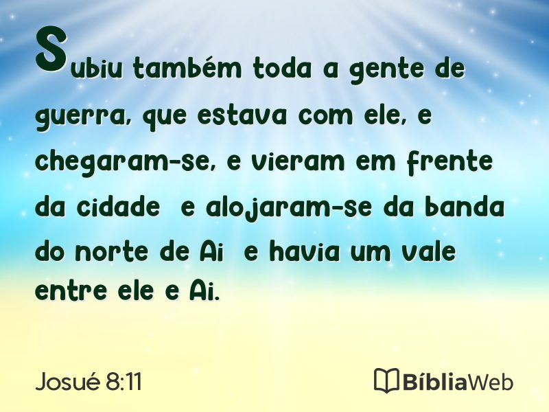 Josué 8:11 em imagem para compartilhar