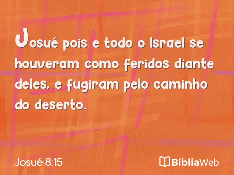 Josué 8:15 em imagem para compartilhar