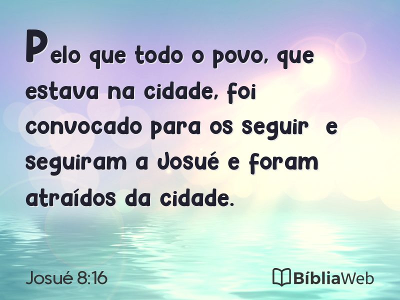 Josué 8:16 em imagem para compartilhar