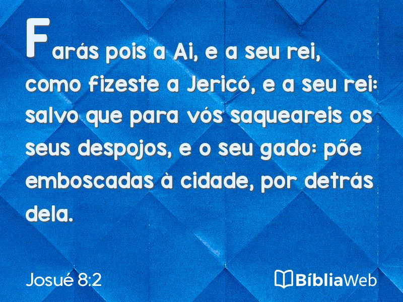 Josué 8:2 em imagem para compartilhar