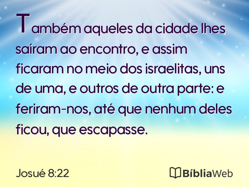 Josué 8:22 em imagem para compartilhar