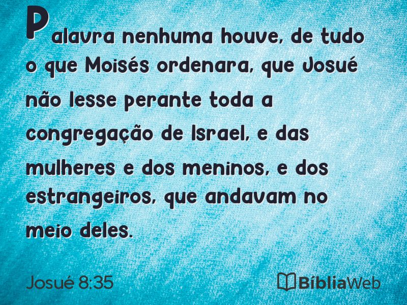 Josué 8:35 em imagem para compartilhar