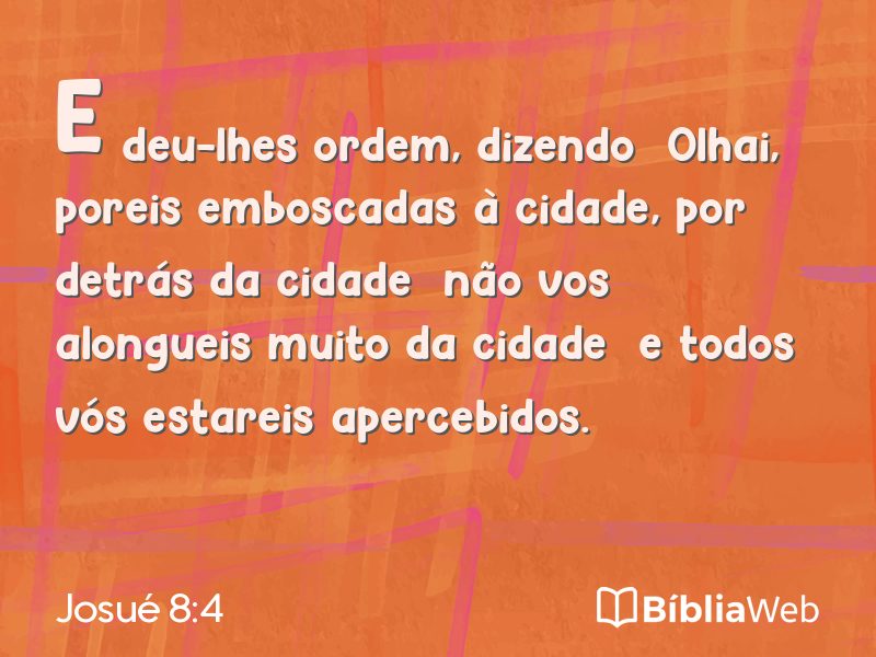 Josué 8:4 em imagem para compartilhar
