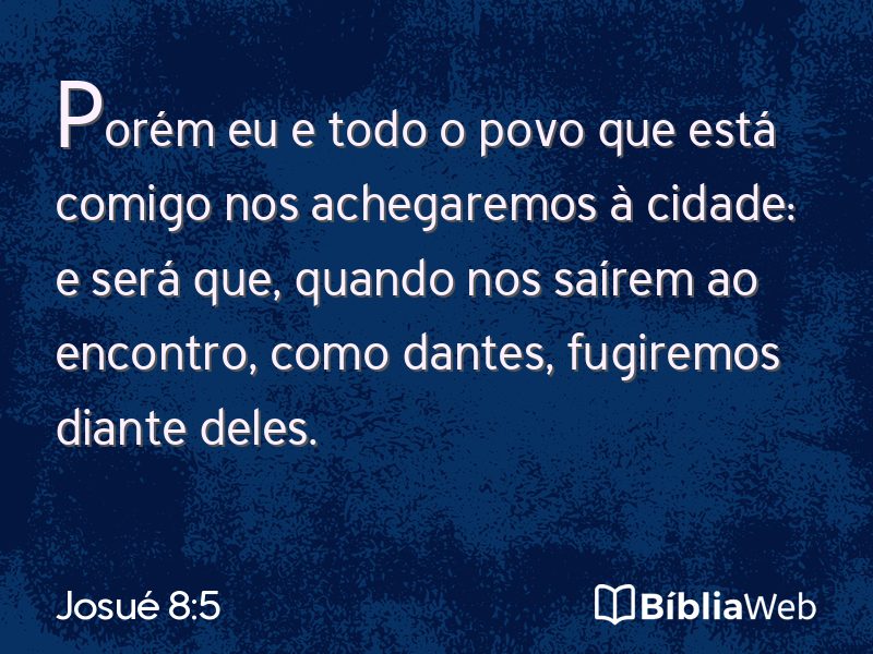 Josué 8:5 em imagem para compartilhar