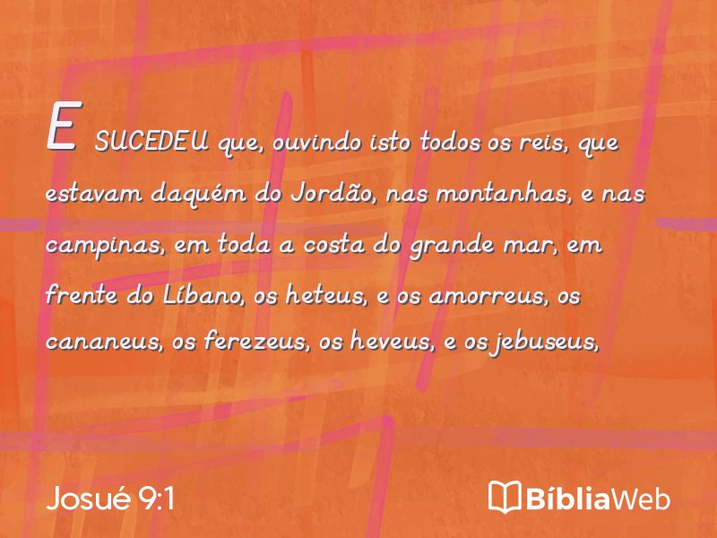 Josué 9:1 em imagem para compartilhar