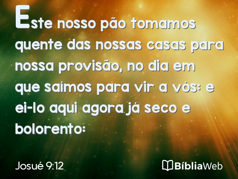 Josué 9:12 em imagem para compartilhar