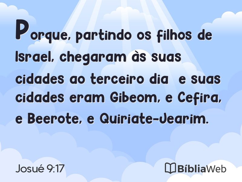 Josué 9:17 em imagem para compartilhar