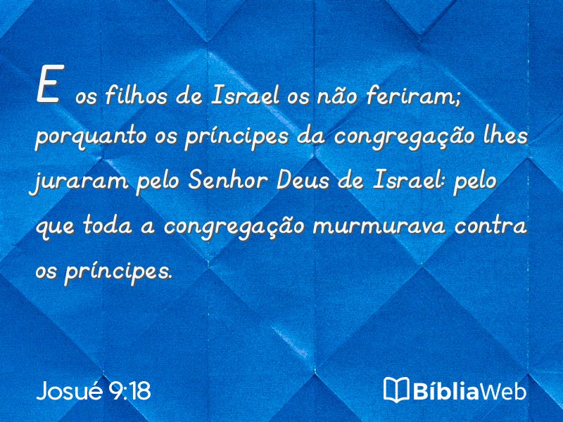 Josué 9:18 em imagem para compartilhar