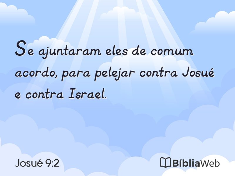 Josué 9:2 em imagem para compartilhar