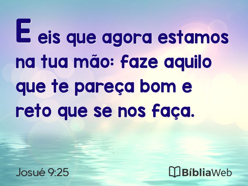Josué 9:25 em imagem para compartilhar