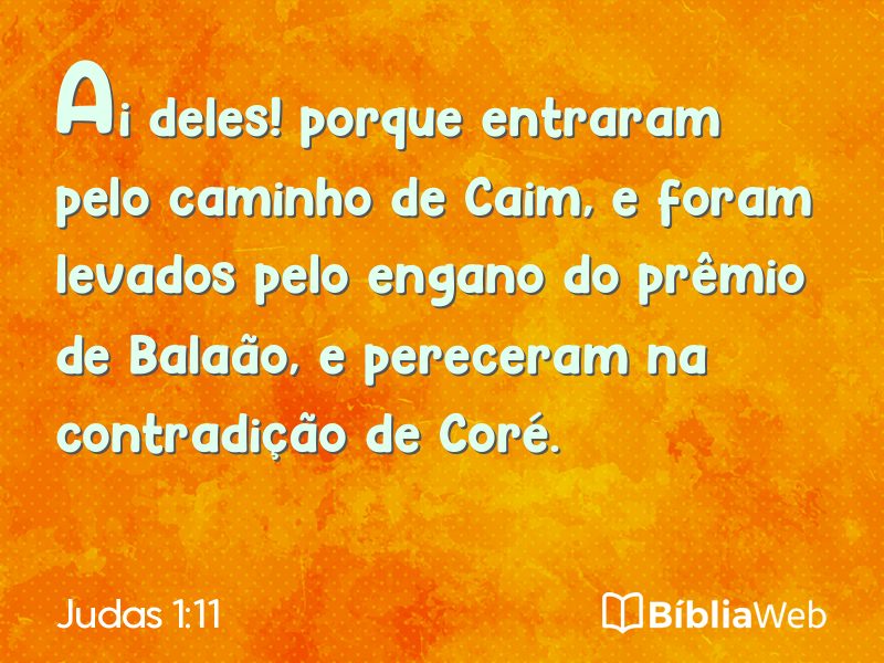 Judas 1:11 em imagem para compartilhar