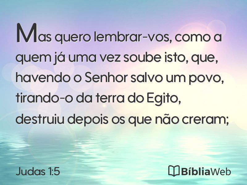 Judas 1:5 em imagem para compartilhar