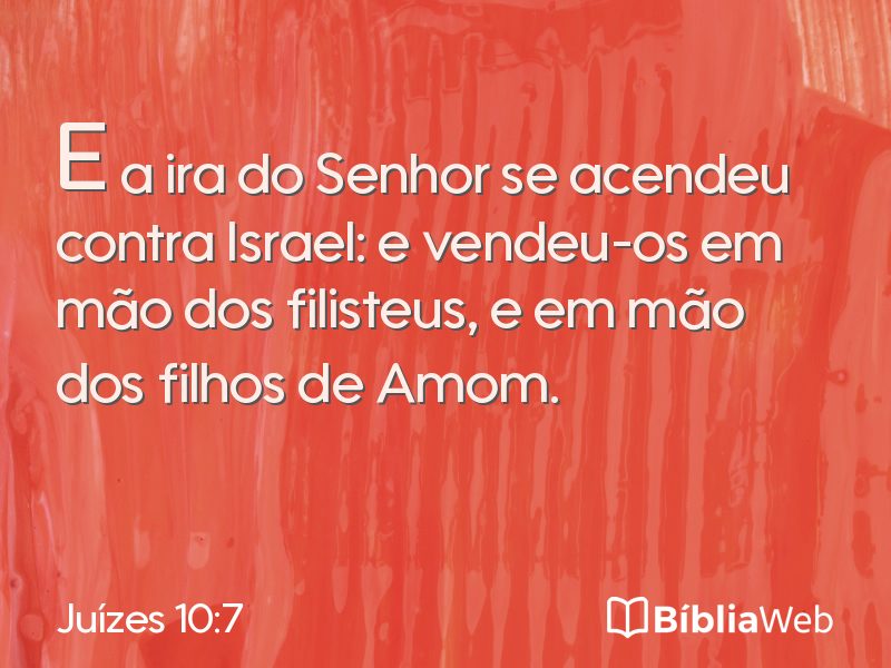 Juízes 10:7 em imagem para compartilhar