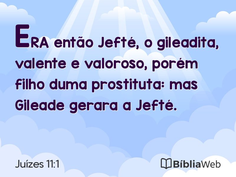 Juízes 11:1 em imagem para compartilhar
