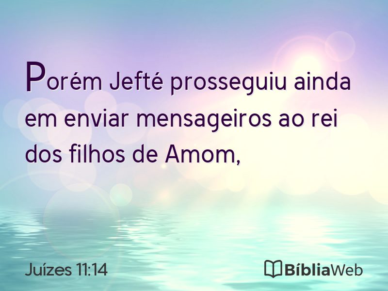 Juízes 11:14 em imagem para compartilhar