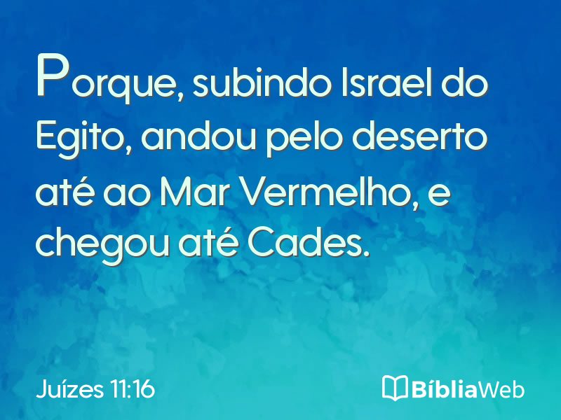 Juízes 11:16 em imagem para compartilhar