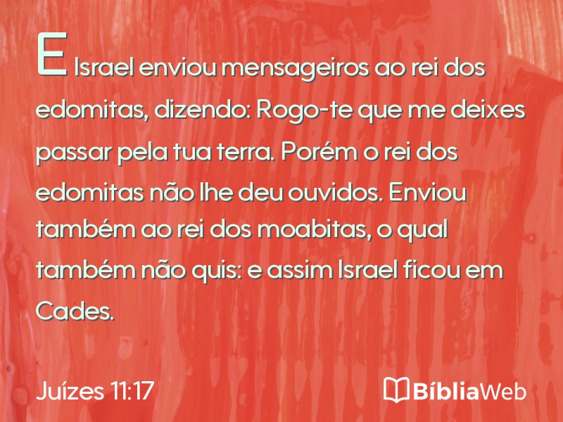 Juízes 11:17 em imagem para compartilhar