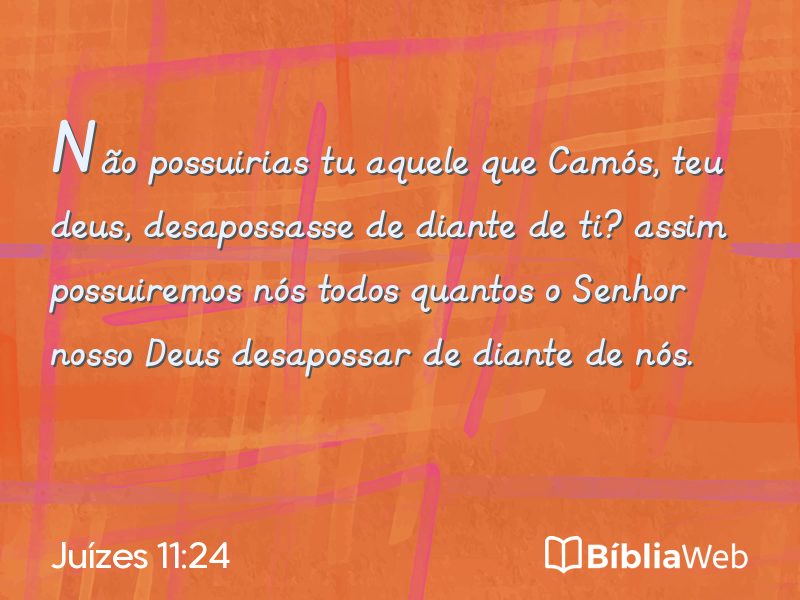 Juízes 11:24 em imagem para compartilhar