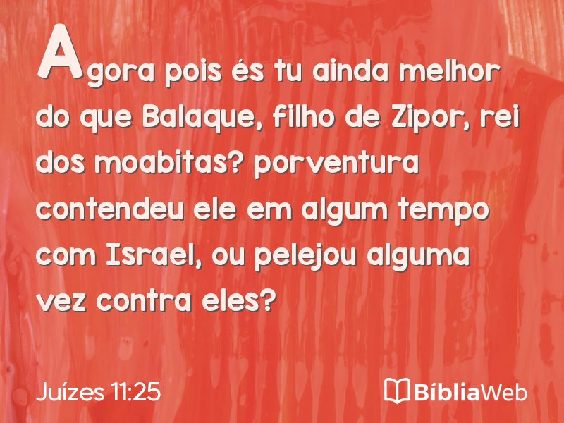 Juízes 11:25 em imagem para compartilhar