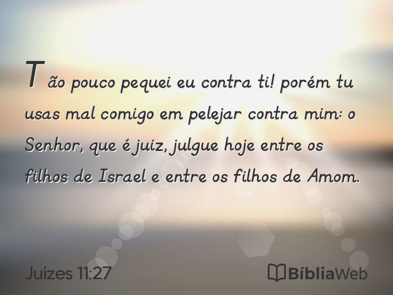 Juízes 11:27 em imagem para compartilhar