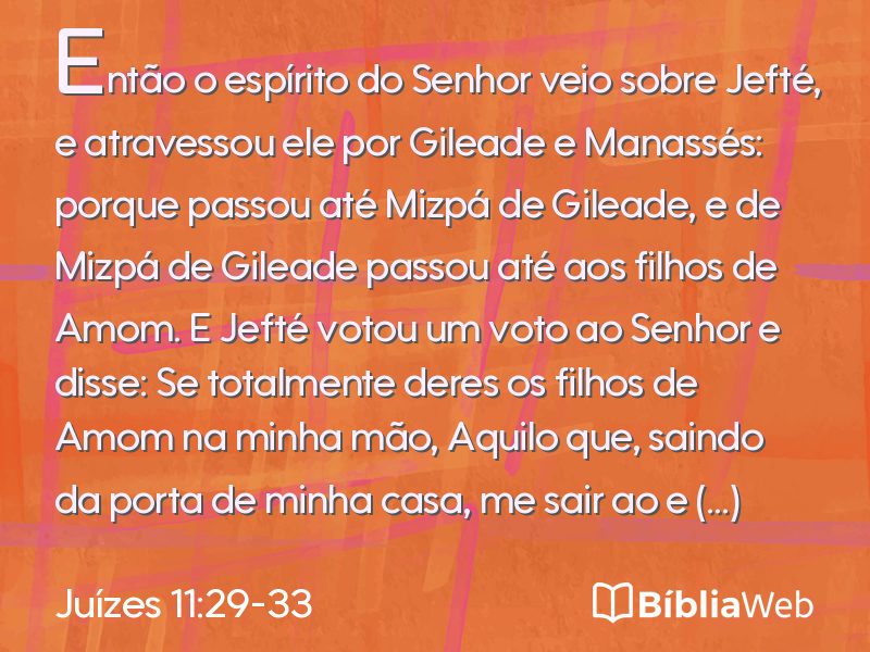 Juízes 11:29-33 em imagem para compartilhar