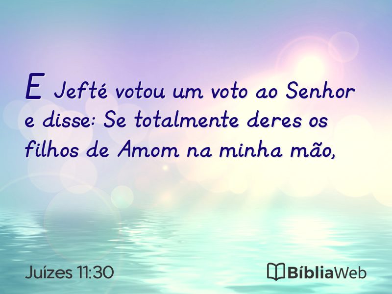 Juízes 11:30 em imagem para compartilhar