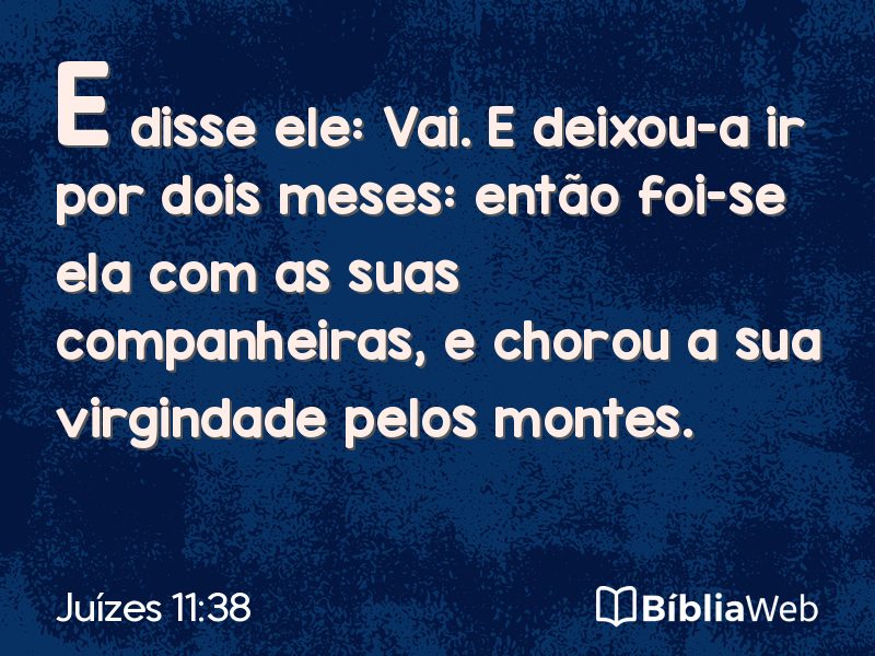 Juízes 11:38 em imagem para compartilhar