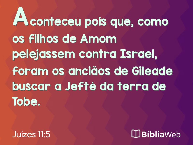 Juízes 11:5 em imagem para compartilhar