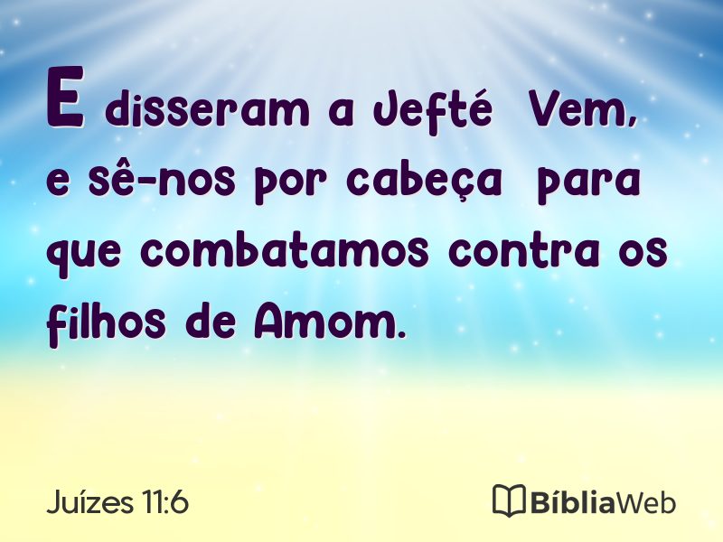 Juízes 11:6 em imagem para compartilhar