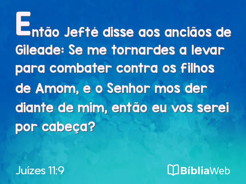 Juízes 11:9 em imagem para compartilhar
