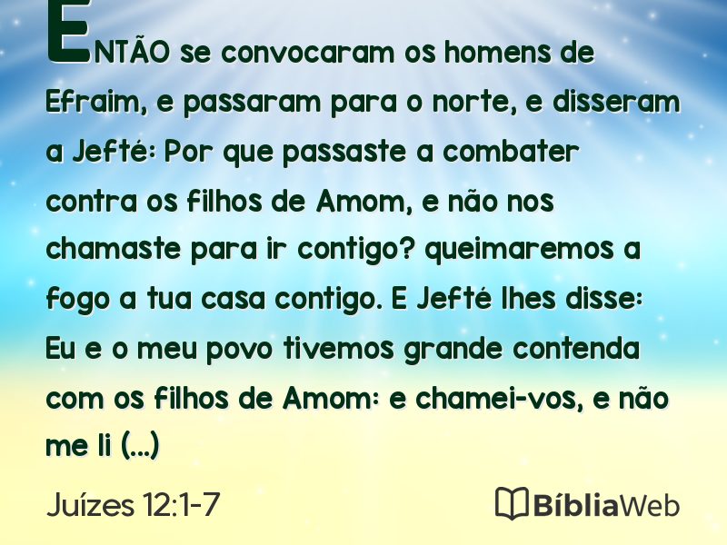 Juízes 12:1-7 em imagem para compartilhar