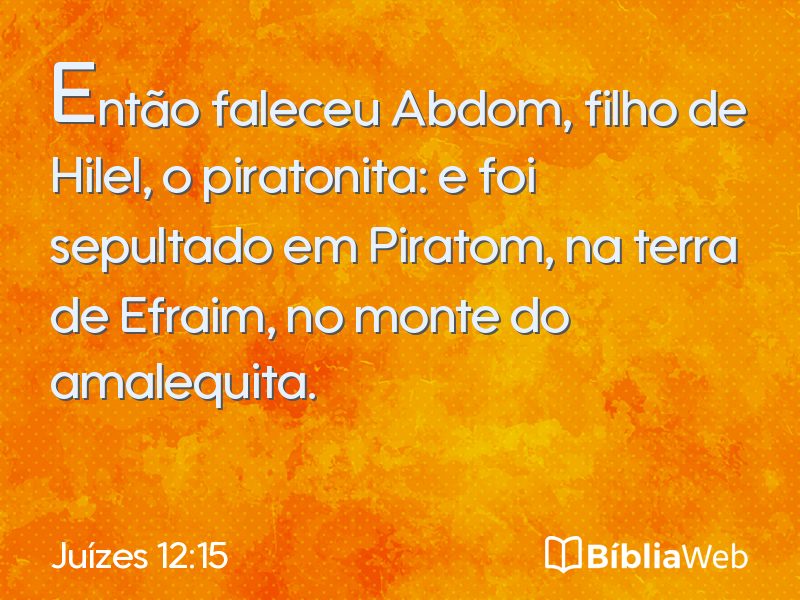 Juízes 12:15 em imagem para compartilhar