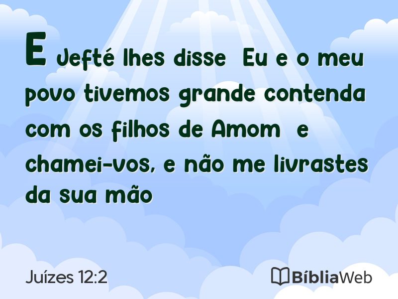 Juízes 12:2 em imagem para compartilhar