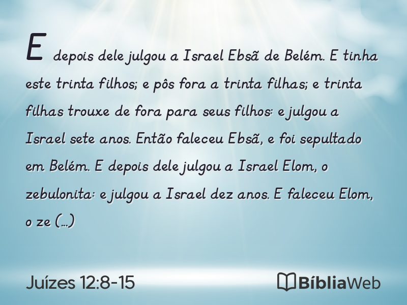 Juízes 12:8-15 em imagem para compartilhar