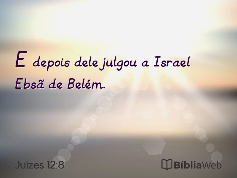 Juízes 12:8 em imagem para compartilhar