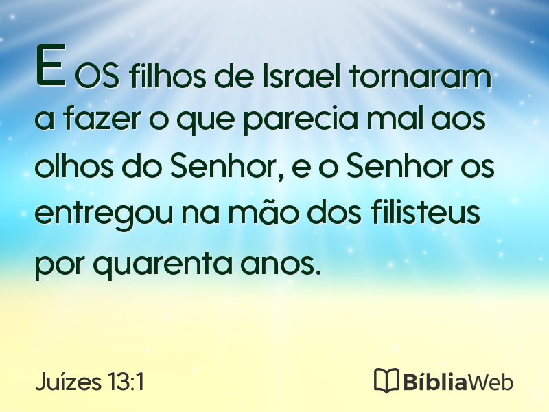 Juízes 13:1 em imagem para compartilhar